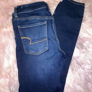 American eagle outfitters high rise jegging jeans super stretch size short 6
